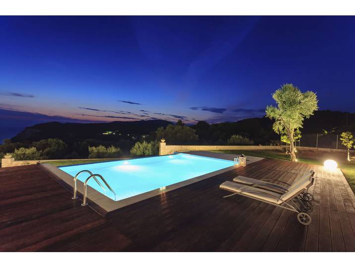 Schwimmbecken KWAD STYROPORSTEIN POOL ALL INCLUSIVE, BxLxH: 300x600x150 cm , weiß, B:300cm H:150cm L:600cm, Schwimmbecken, Schwimmbecken, mit Edelstahlleiter inkl. Beckenrandsteine & Poolbeleuchtung