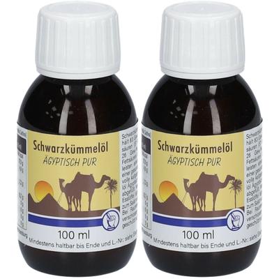 Schwarzkümmelöl ägyptisch Pur 2x 2x100 ml Öl