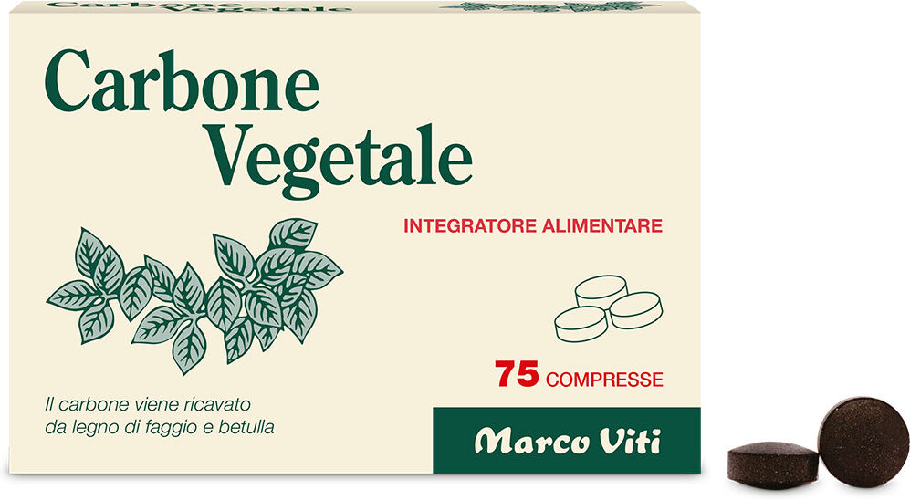 MARCO VITI FARMACEUTICI SpA Marco Viti, Carbone Vegetale, 75 Compresse