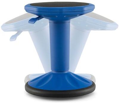 Costway Adjustable-Height Wobble Chair Active Learning Stool for Office Stand Up Desk-Navy
