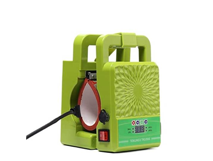 LLOOPK Kleine Mini-Tasse Cup Maschine Wärmepresse Maschine Wärmeübertragungsmaschine Pneumatikbecher Maschinen Wärmeübertragung Cup Maschine