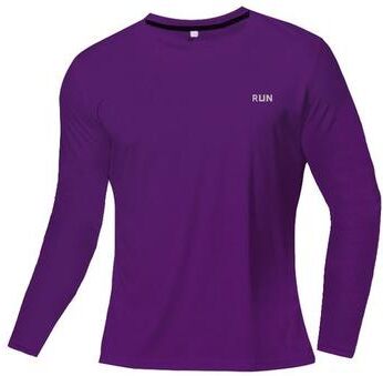 Handpicked Choices Quick Dry Long Sleeve Sports Shirt Breathable Gym Running Training Top For Men And Women purple 4xl