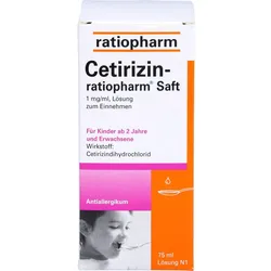 Cetirizin-Ratiopharm Saft 75 ML