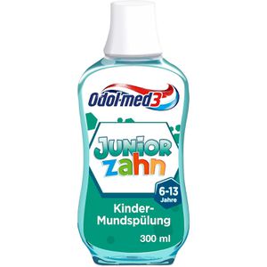 Odol-med3 Mundspülung Juniorzahn, ohne Alkohol, mit Fluorid, antibakteriell, 300ml