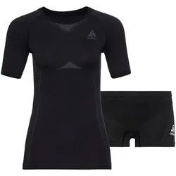 ODLO Damen Baselayer Set PERFORMANCE EVOLUTION LIGHT, Größe XL in Schwarz Schwarz