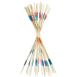 Relaxdays Riesenmikado 90cm Blau,Hellbraun,Rot