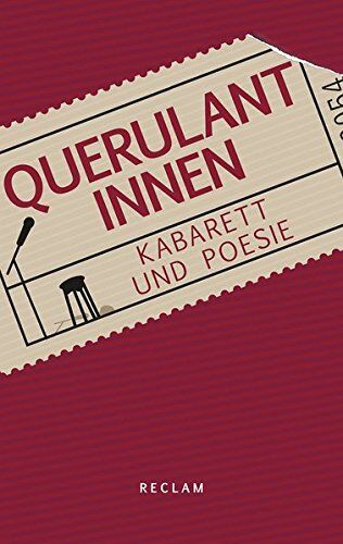 Daniela Mayer - Querulantinnen: Kabarett und Poesie (Reclam Taschenbuch) - Preis vom 30.09.2026 09:01:18 h