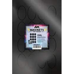 AK Vorgeschnittene Magnete - Oval 60 x 35mm