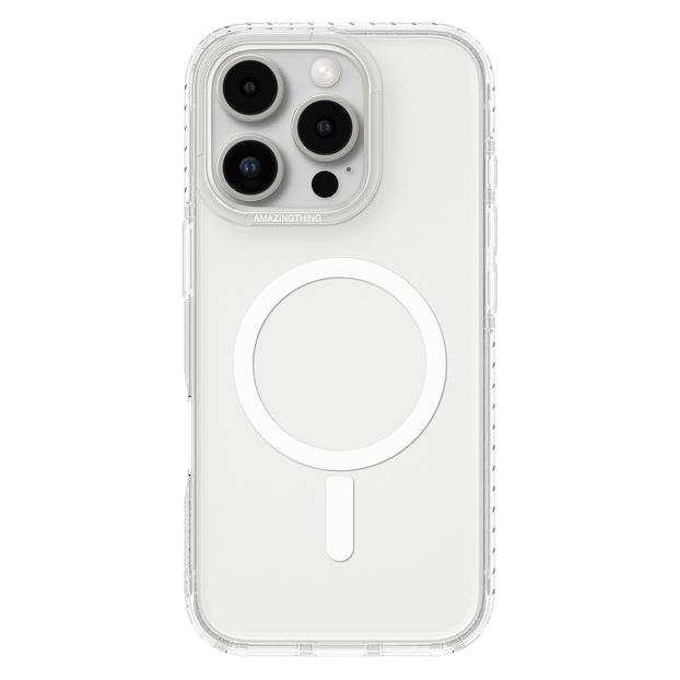 Amazingthing Titan Pro Mag Case mit Magnetring für iPhone 16 Pro - Transparent (Apple iPhone 16, Apple iPhone 16 Plus, Apple iPhone 16 Pro, Apple iPhone 16 Pro Max) (IP166.3PTMCL)