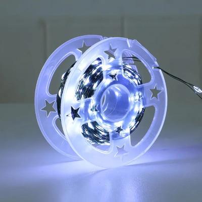 Uplift Essentials Green Wire Invisible Fairy Garland Lights white 98 Ft 300 Led