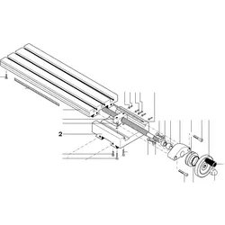 PROXXON 24303-02 Support für Kreuztisch KT400