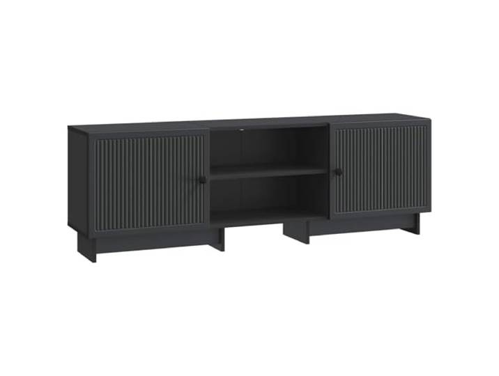Makastle TV-Schrank 150x31x50 cm Schwarz Holzwerkstoff