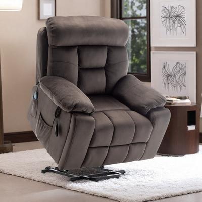 Power Electric Reclining Lift Relax Sofa Chair Living Room Furniture for Elderly with Hidden Cup Holder