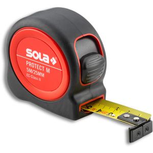 SOLA Maßband 50570601, PROTECT M, PE M 525, 5m, mit Magnethaken