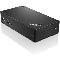 Lenovo ThinkPad USB 3.0 Pro Dock Docking Station (USB-B, 9 Ports), Dockingstation + USB Hub, Schwarz