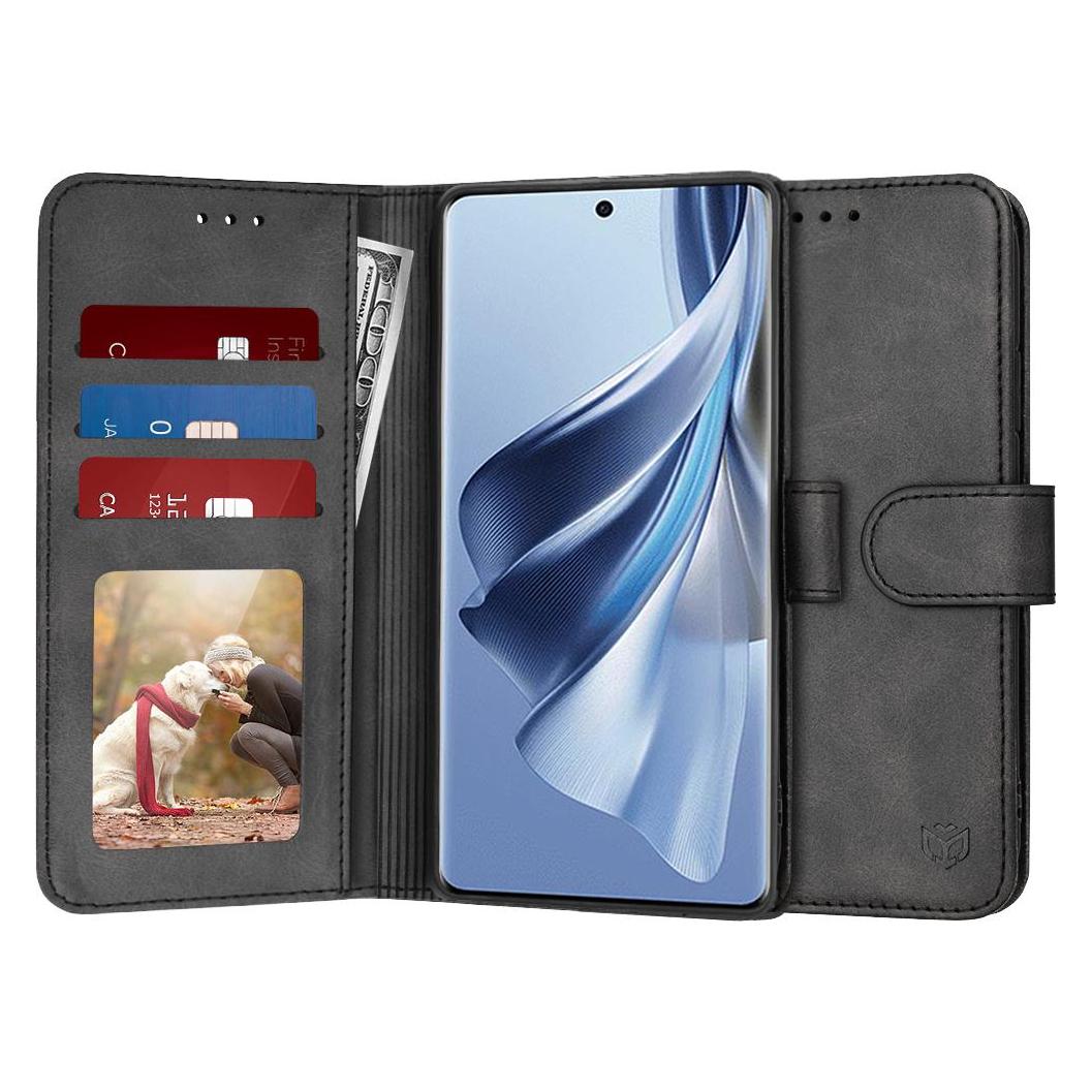 Techsuit - Diary Book - Oppo Reno10 / Reno10 Pro - Black (OPPO Reno 10, Oppo Reno 10 Pro) (56345849)