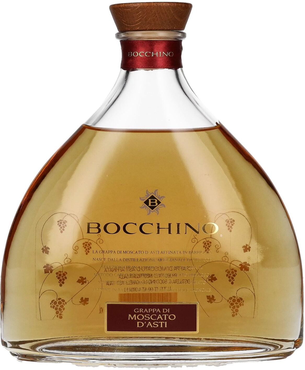 Bocchino Grappa di MOSCATO D'ASTI in Barriques 40% Vol. 0,7l