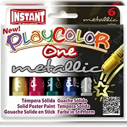 Farbstift Metallic One 10g Set 6 FarbenPlaycolor
