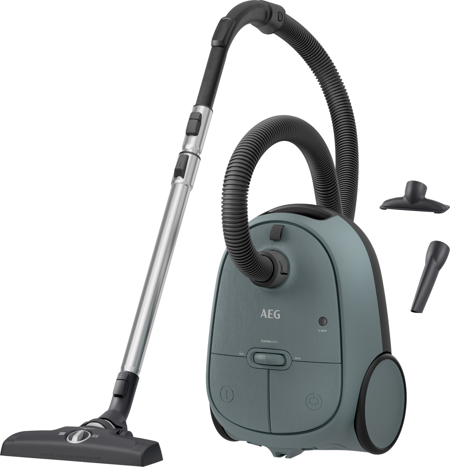 AEG CLEAN 6000 stofzuiger met zak, model AB61C1OG, groen