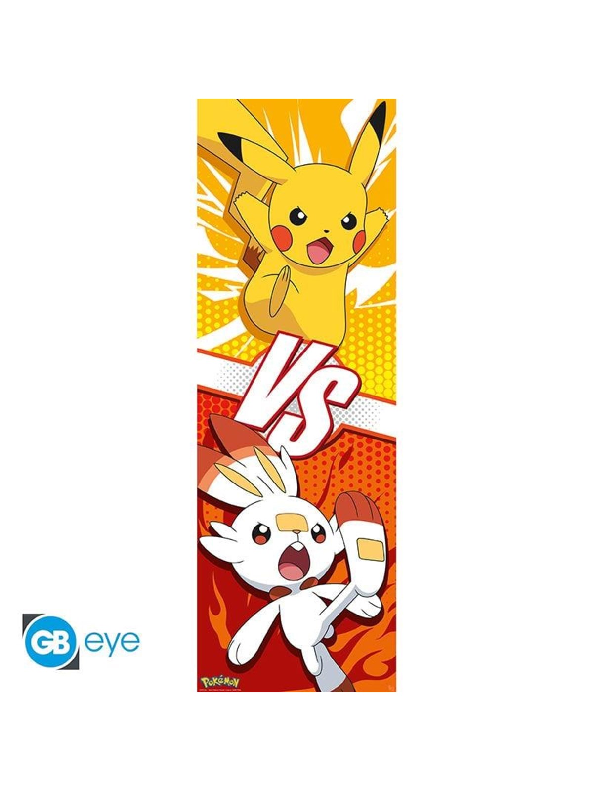 ABYstyle - POKEMON Door Poster Pikachu and Scorbunny (53x158cm) - Plakat
