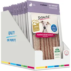 DOKAS 70 Gramm Hundesnacks Kaninchenfleisch getrocknet 12 x 70 Gramm