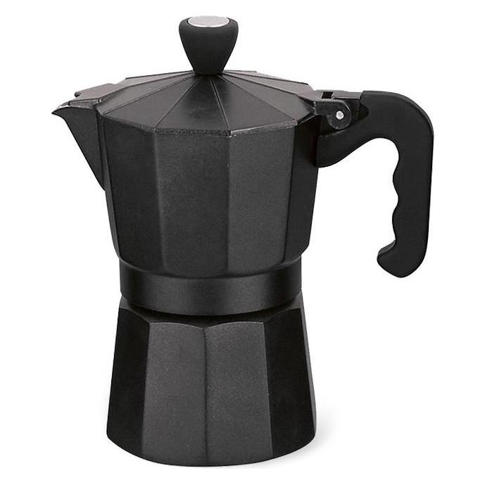 Maestro Kawiarka aluminiowa (3 filiżanki 150 ml) MR-1666-3-BLACK (3 Tassen) (MR-1666-3-BLACK)