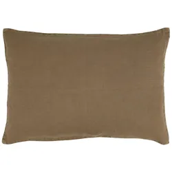 IB Laursen Kissenbezug Leinen 60x40 cm, 60 x 40 cm, chocolate