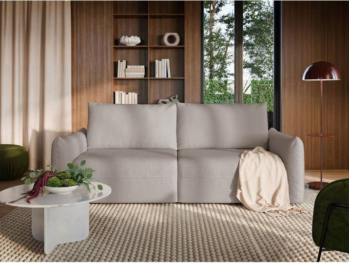 Selsey Schlafsofa, 3-Sitzer-Schlafsofa mit DL-Auszug, Chenille und Bettkasten