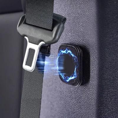 Uplifted Goods Magnetic Car Seat Belt Holder Clip Set For Safety And Comfort 2pcs Grey