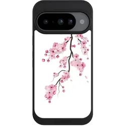 Nivocase Handyhülle für Google Pixel 10 Hülle NIVOpure Case Schwarz Asien Japan Kirschblüten (Google Pixel 10), Smartphone Hülle, Schwarz
