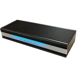 LC-Power Externes Gehäuse LC-M2-C-MULTI-RGB M.2 (M.2), Festplattengehäuse, Schwarz