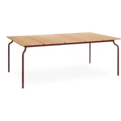 Magis South Esstisch, bordeaux / teak