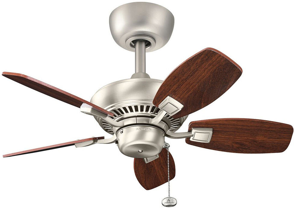 Metro Cirincione 30cm Ceiling Fan with Light Kit Walnut 30cm