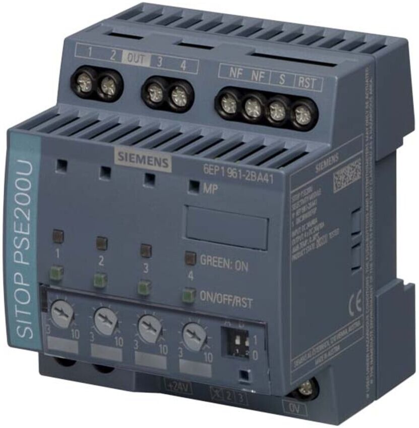 Siemens Dig.Industr. Selektivitätsmodul 24VDC, 4x10A, IP20 6EP1961-2BA41 (6EP19612BA41)