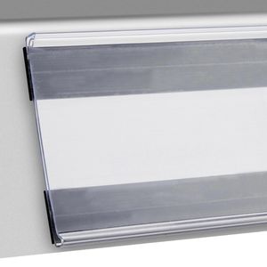 Böttcher-AG Scannerschiene DBR 64, mit C-Raste, 1000 x 64 mm, magnetisch, transparent, 10 Stück