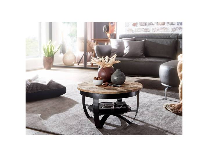 Table basse Nasp Ø 60cm Marron