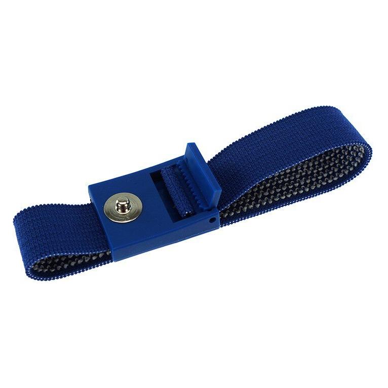 Top Swede ESD-Armband PRO, dunkelblau, 3 mm Druckknopf, verzahnter Verschluss (Statikschutz) (SG-AB-3DK-DB-220MM-VERZAHNT)