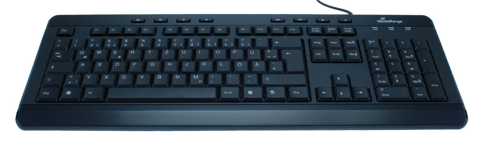MediaRange Tastatur kabelgebunden MROS102 schwarz