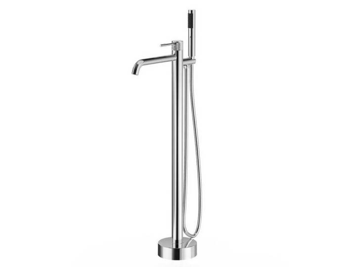 Badplaats Badewannenarmatur Ural freistehend Chrom, Chromfarben, Metall, 16x99x24 cm, Badezimmer, Waschbecken & Armaturen, Armaturen