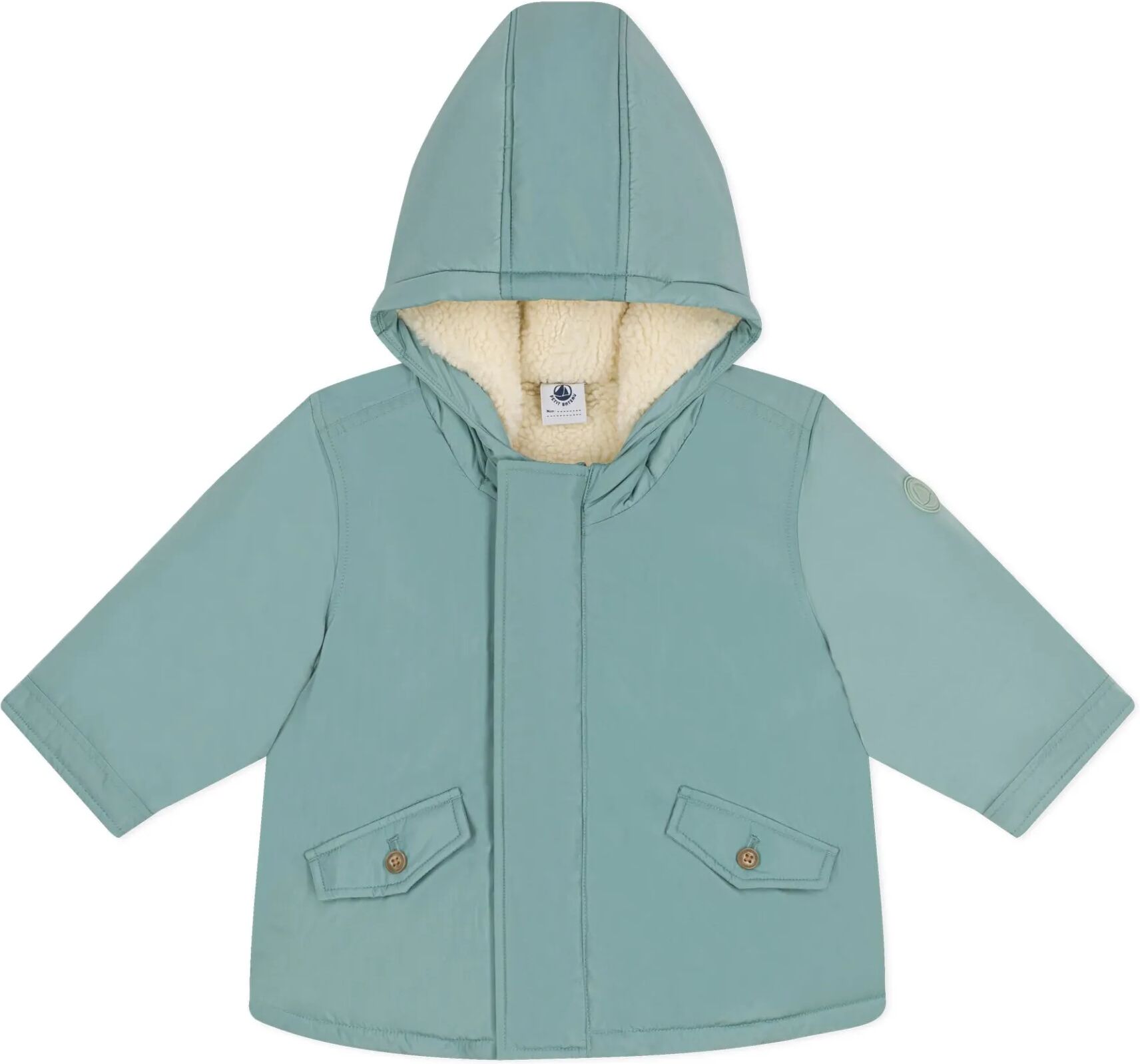 Petit Bateau Parka Bébé Sauge 12 mois