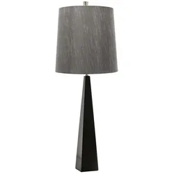 Elstead Lighting, Tischlampe, Ascent Tischleuchte E27 Schwarz Dunkelgrau, Made in UK (E27)