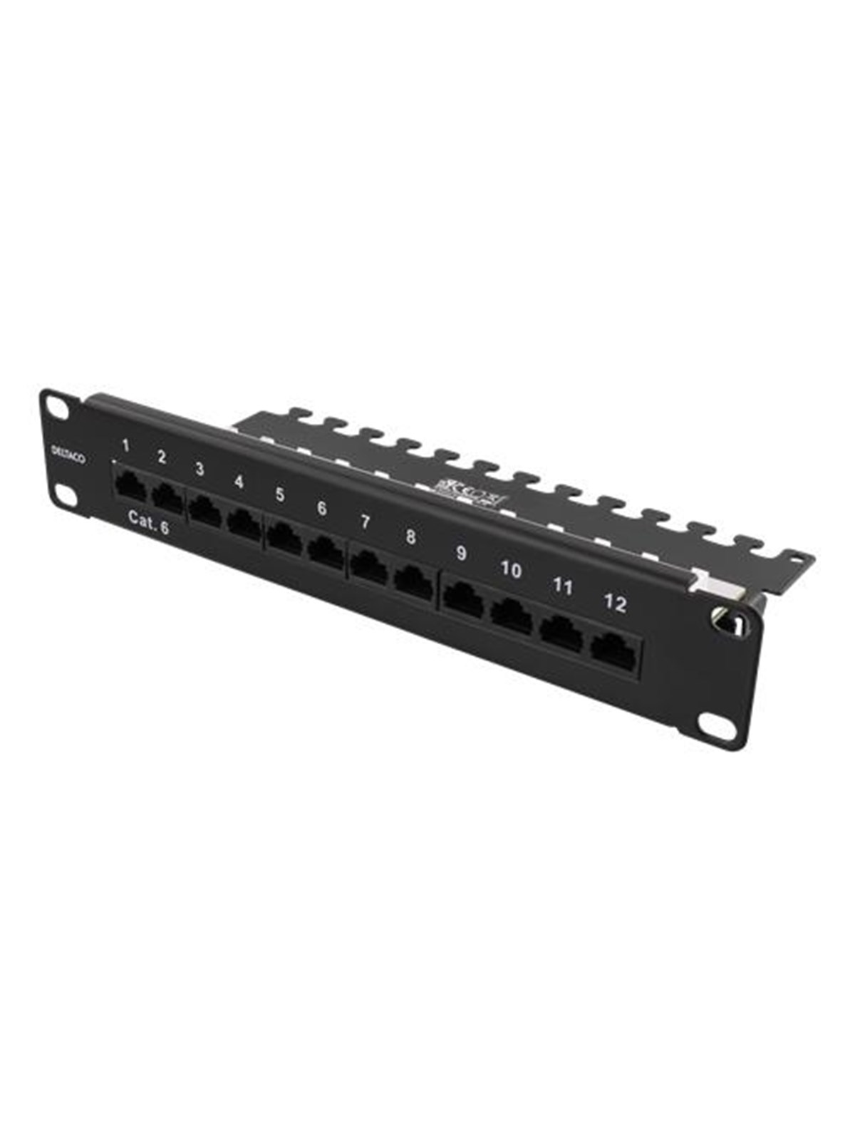 Deltaco 10-PATCH16 Patch panel 12 ports Cat6 UT