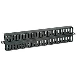VALUE 19-Zoll-Frontplatte 1 HE, beidseitig mit Kabelkanal, schwarz 26.99.0321