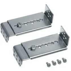 Hager HAG UZ04Z2 Absenkbügel univers N (2 Stück), Serverschrank Zubehör, Silber