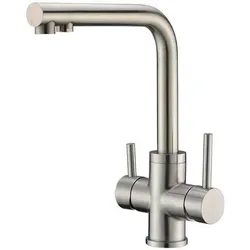 Wasserhahn 4in1 | Hydroselect ohne Brause (Edelstahl)