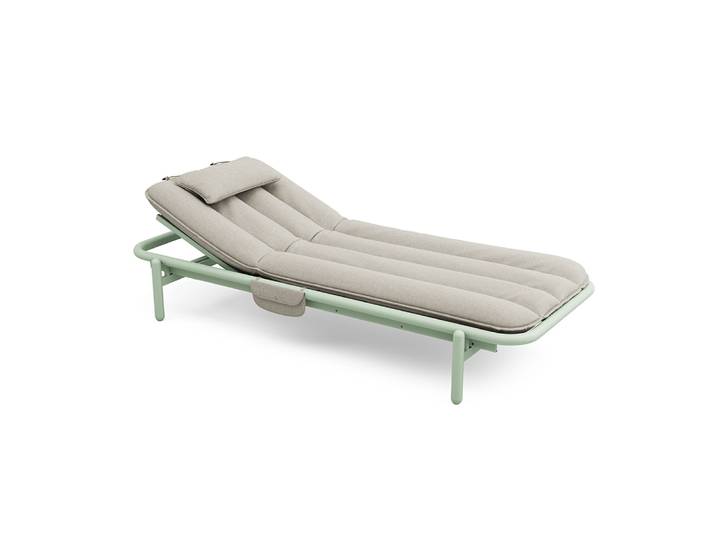 FATBOY bain de soleil SUNBUN (Structure vert brume, coussin vert brume - Aluminium, oléfine et PVC)