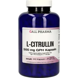 L-Citrullin 500mg Gph Kapseln 360 ST