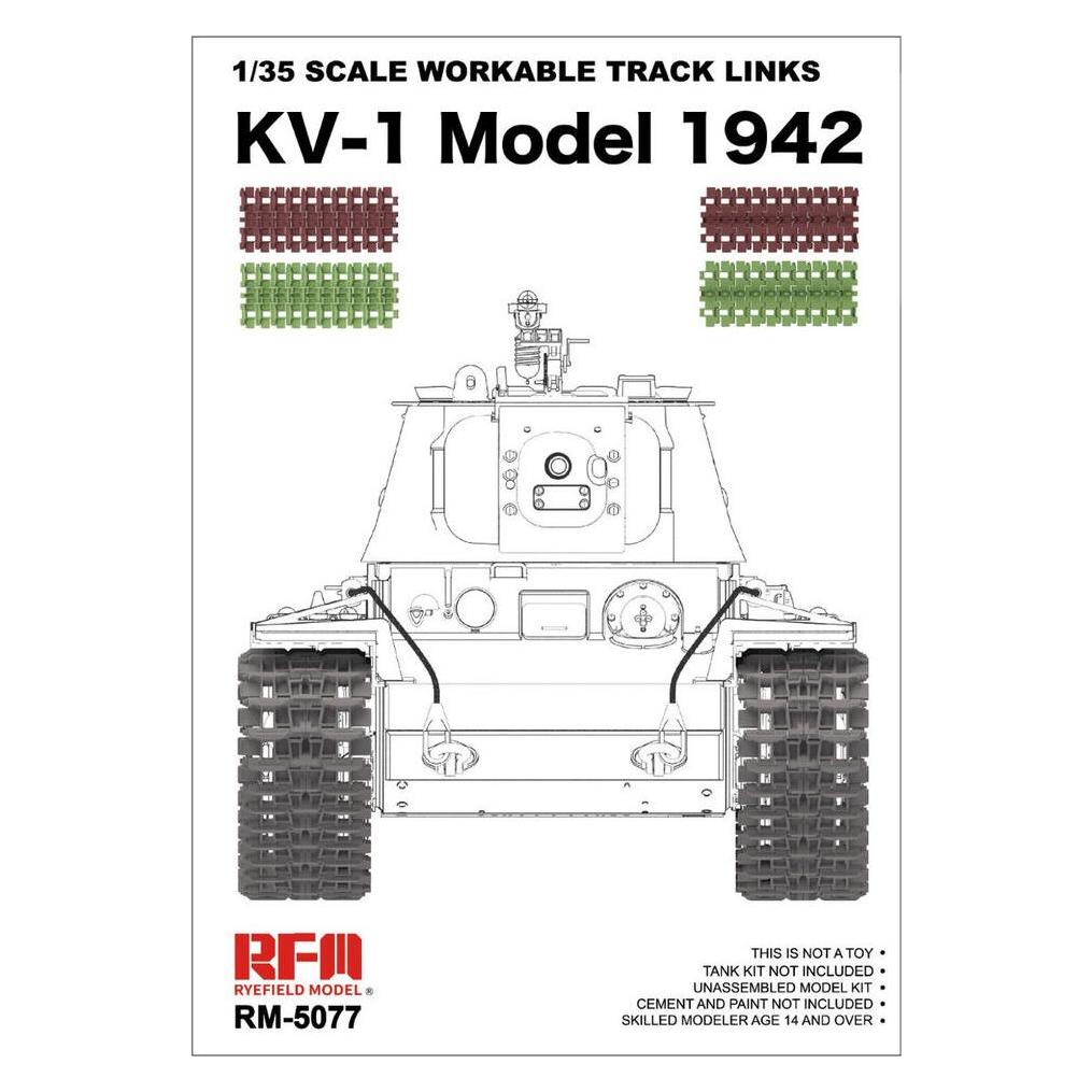 Rye Field Model 1/35 Scale Workable Track Links KV-1 Model 1942 (5077)