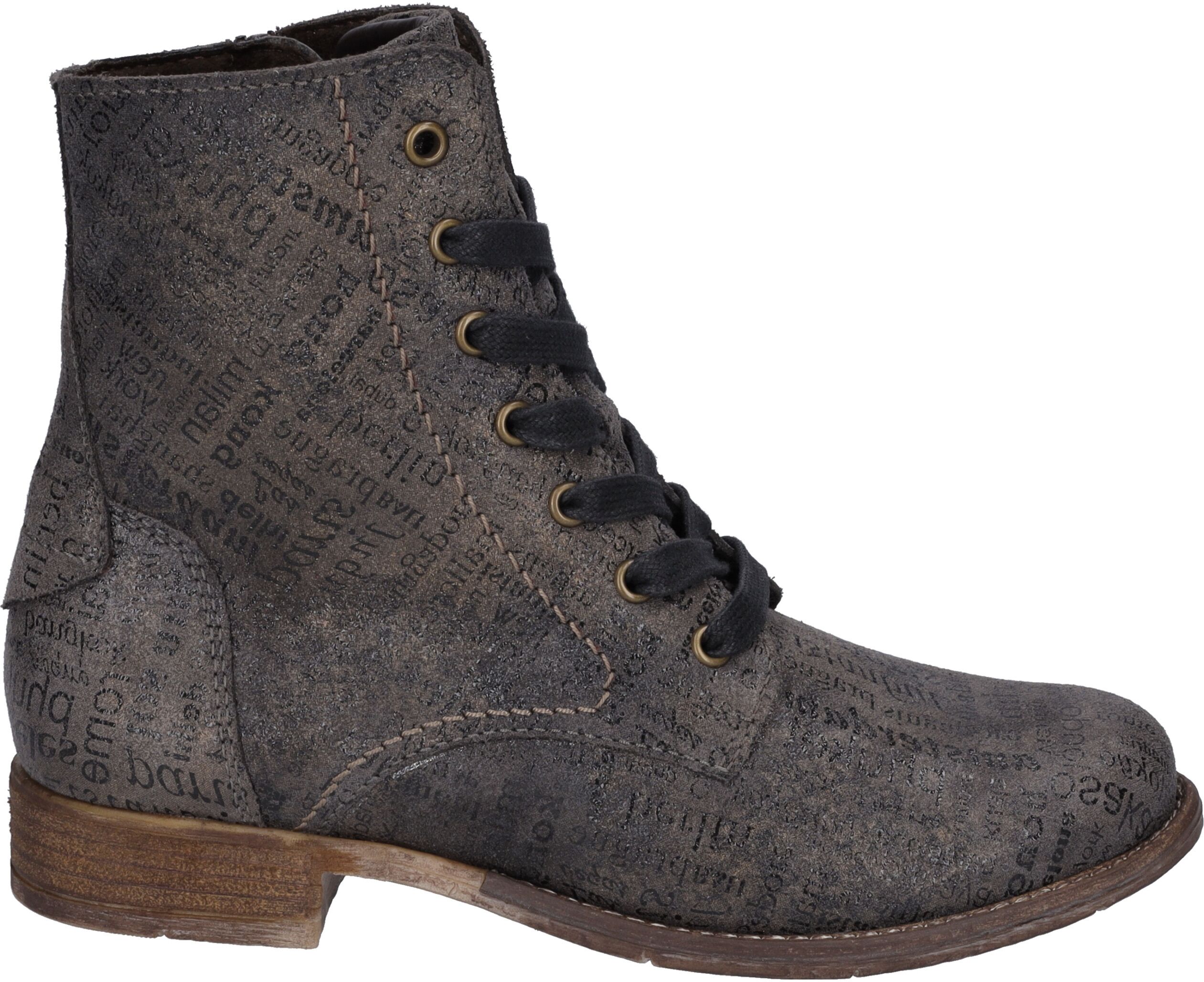 Stiefelette JOSEF SEIBEL "Sienna 82, graphit", Damen, Gr. 40, grau (graphit), Obermaterial: 100% Rindsleder Leather cow., Schuhe Stiefelette