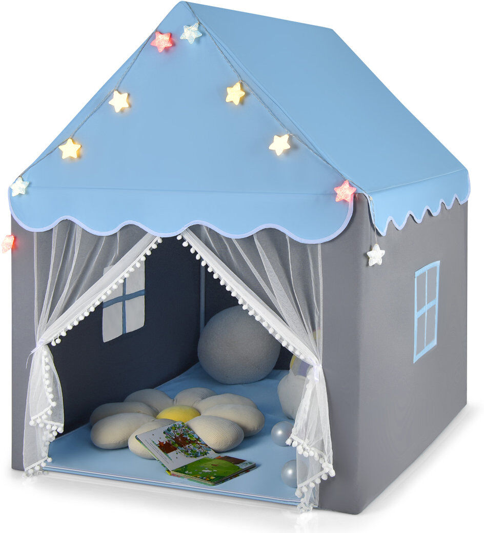 Lavonia Zoomie Kids 121cm W x 105cm D Indoor Plastic Playhouse Blue 4